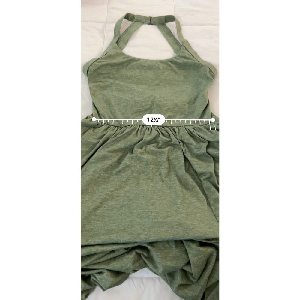HALARA Open-Back Flowy Maxi Dress in Green Size Medium Pockets NWT - Picture 9 of 9